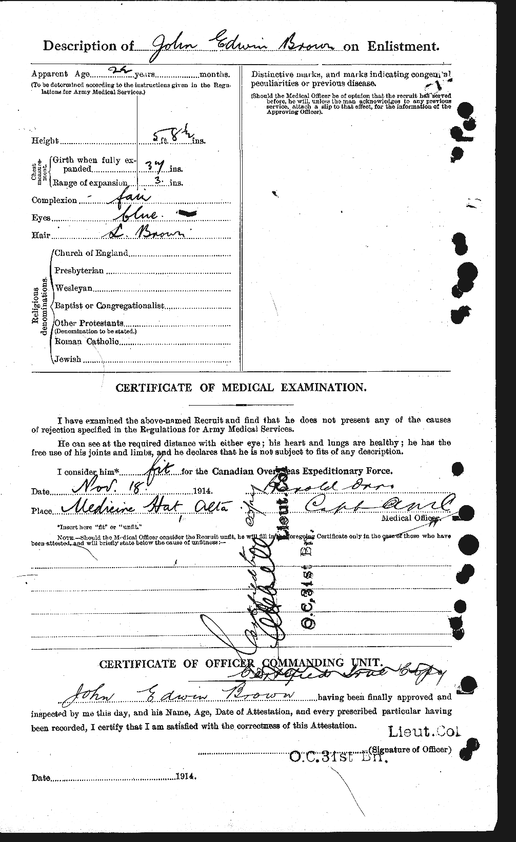 Personnel Records of the First World War - CEF 264591b