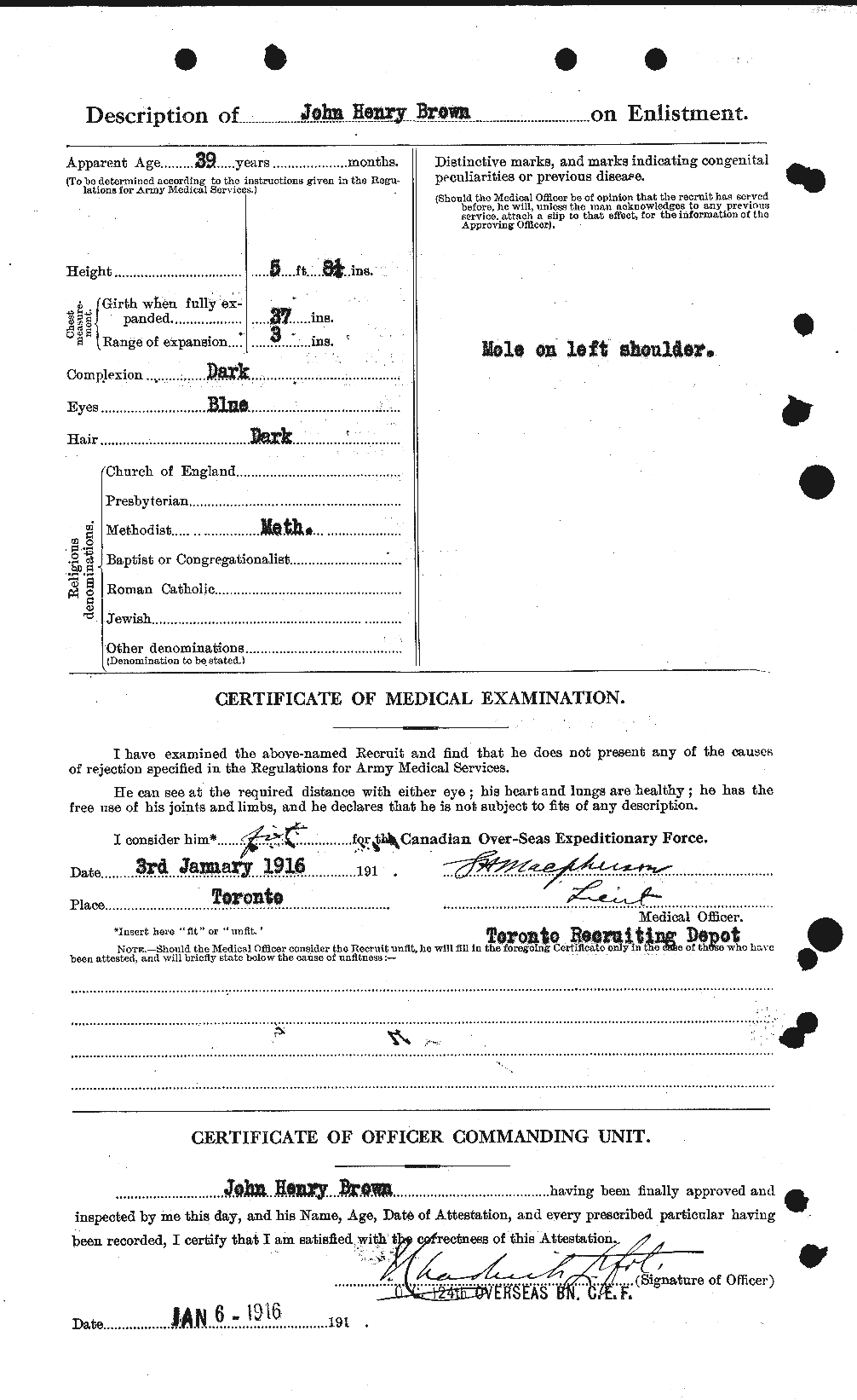 Personnel Records of the First World War - CEF 264616b