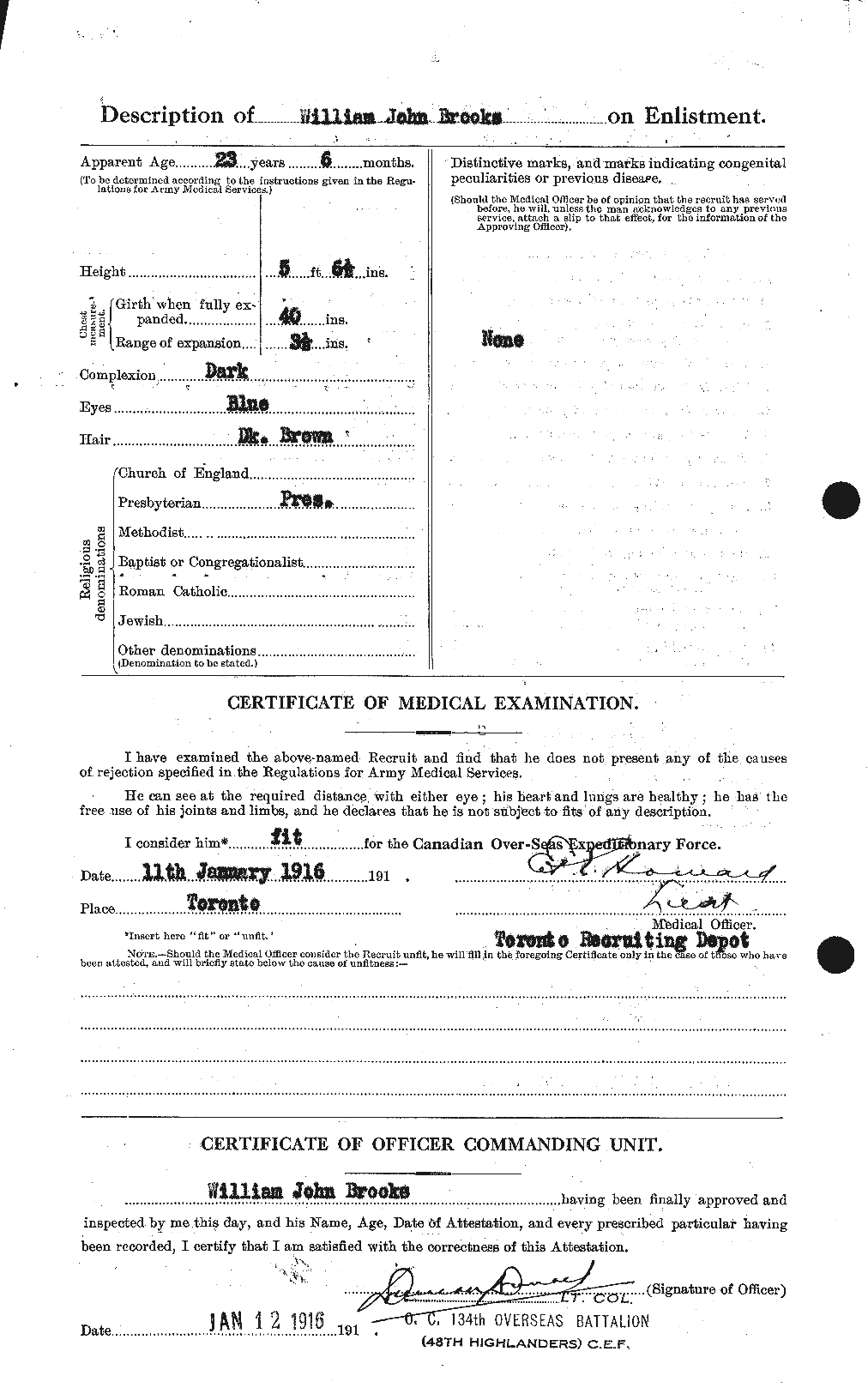 Personnel Records of the First World War - CEF 264757b