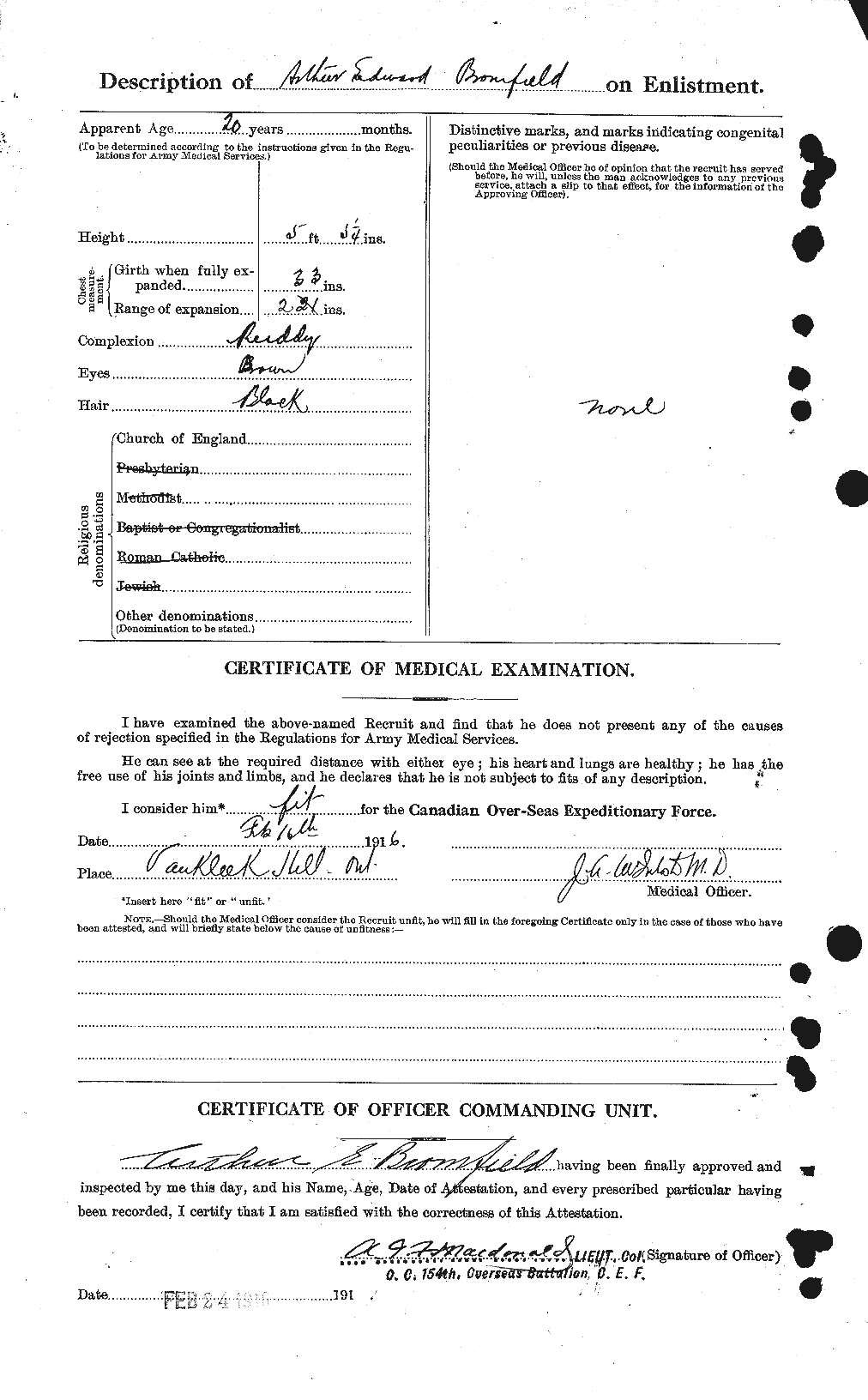 Personnel Records of the First World War - CEF 264825b