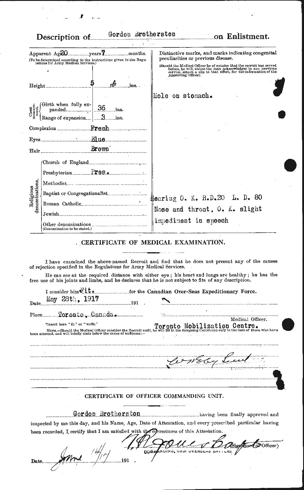 Personnel Records of the First World War - CEF 264982b