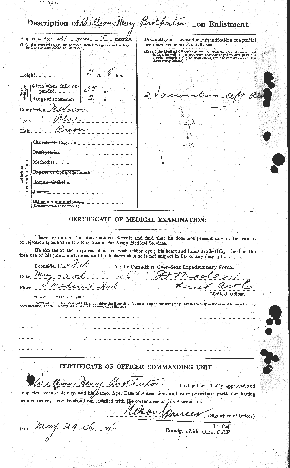 Personnel Records of the First World War - CEF 264995b