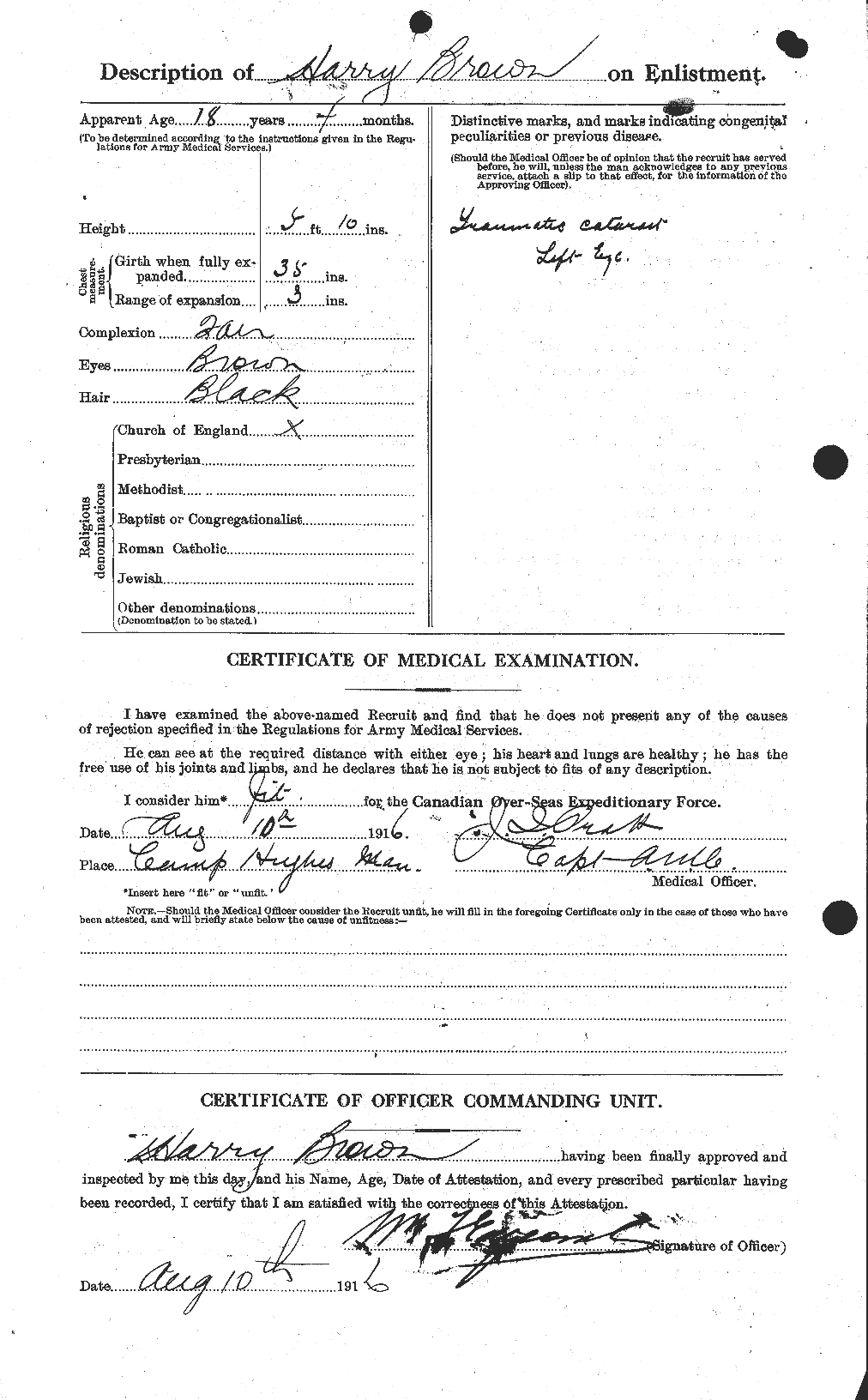 Personnel Records of the First World War - CEF 265391b