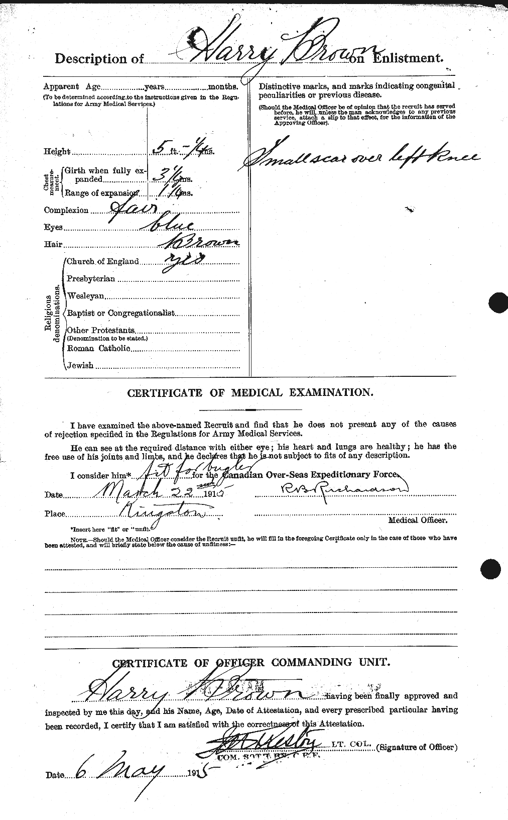 Personnel Records of the First World War - CEF 265397b