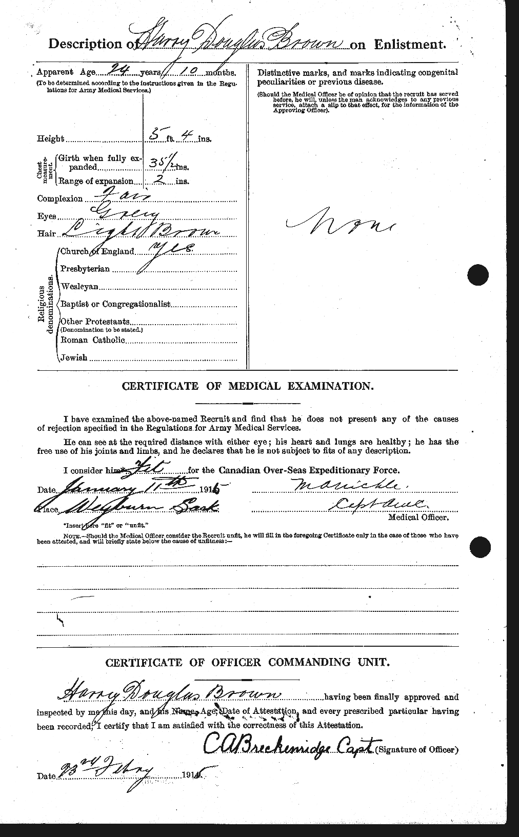 Personnel Records of the First World War - CEF 265450b