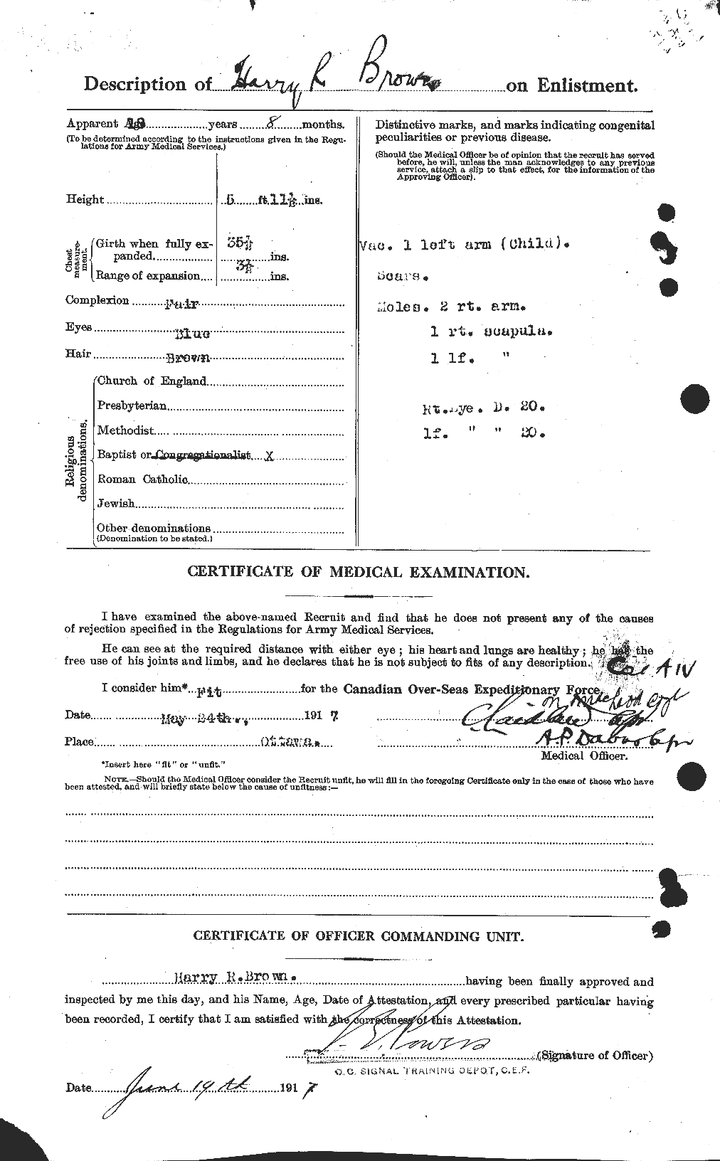 Personnel Records of the First World War - CEF 265466b
