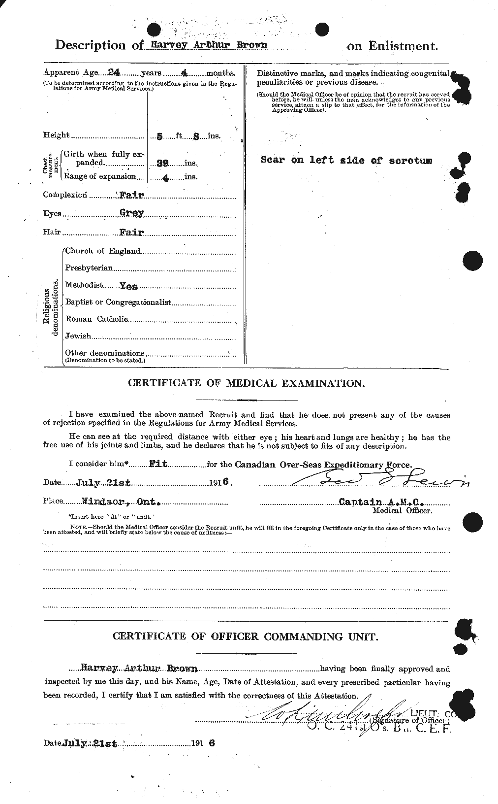 Personnel Records of the First World War - CEF 265485b