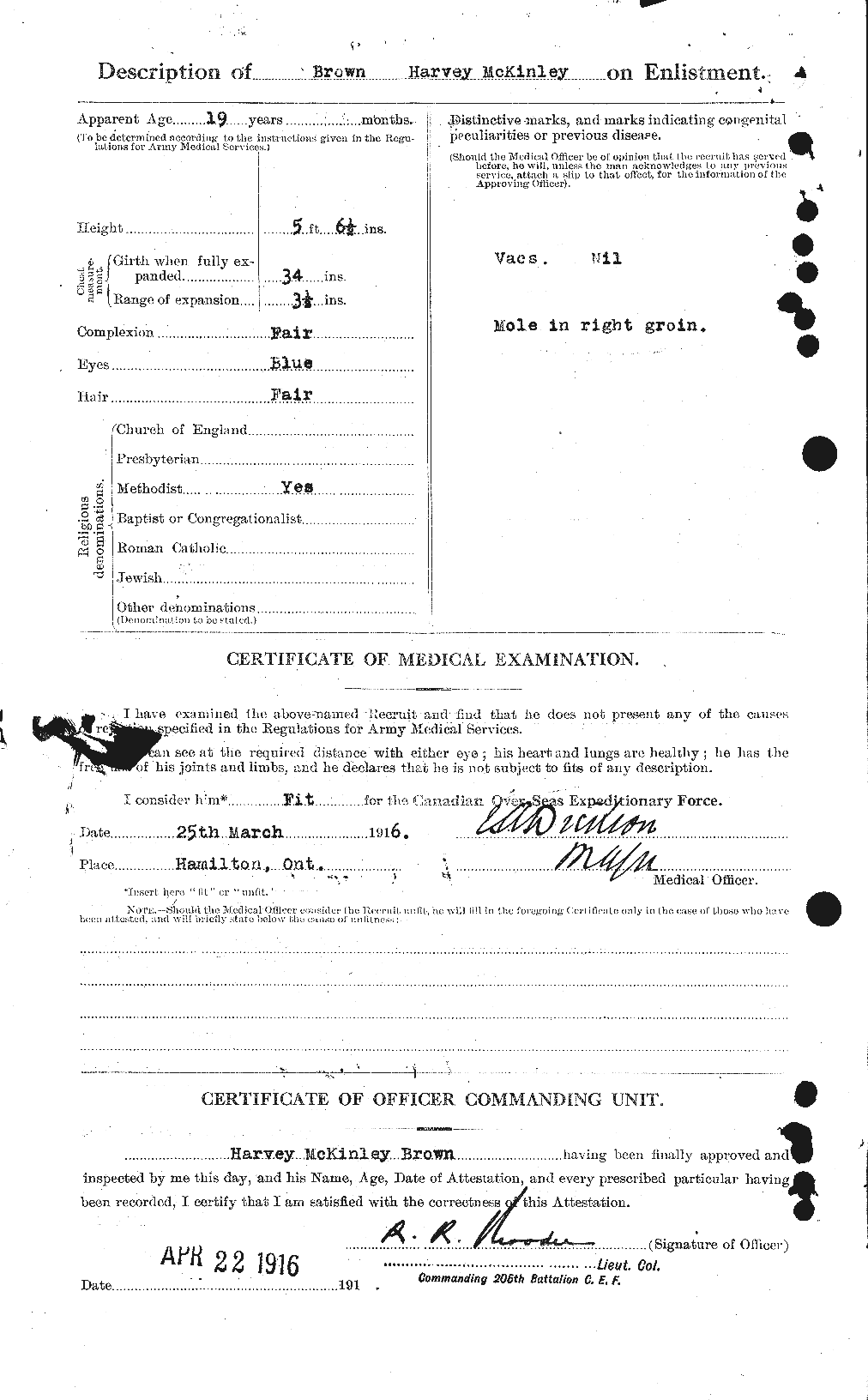 Personnel Records of the First World War - CEF 265489b
