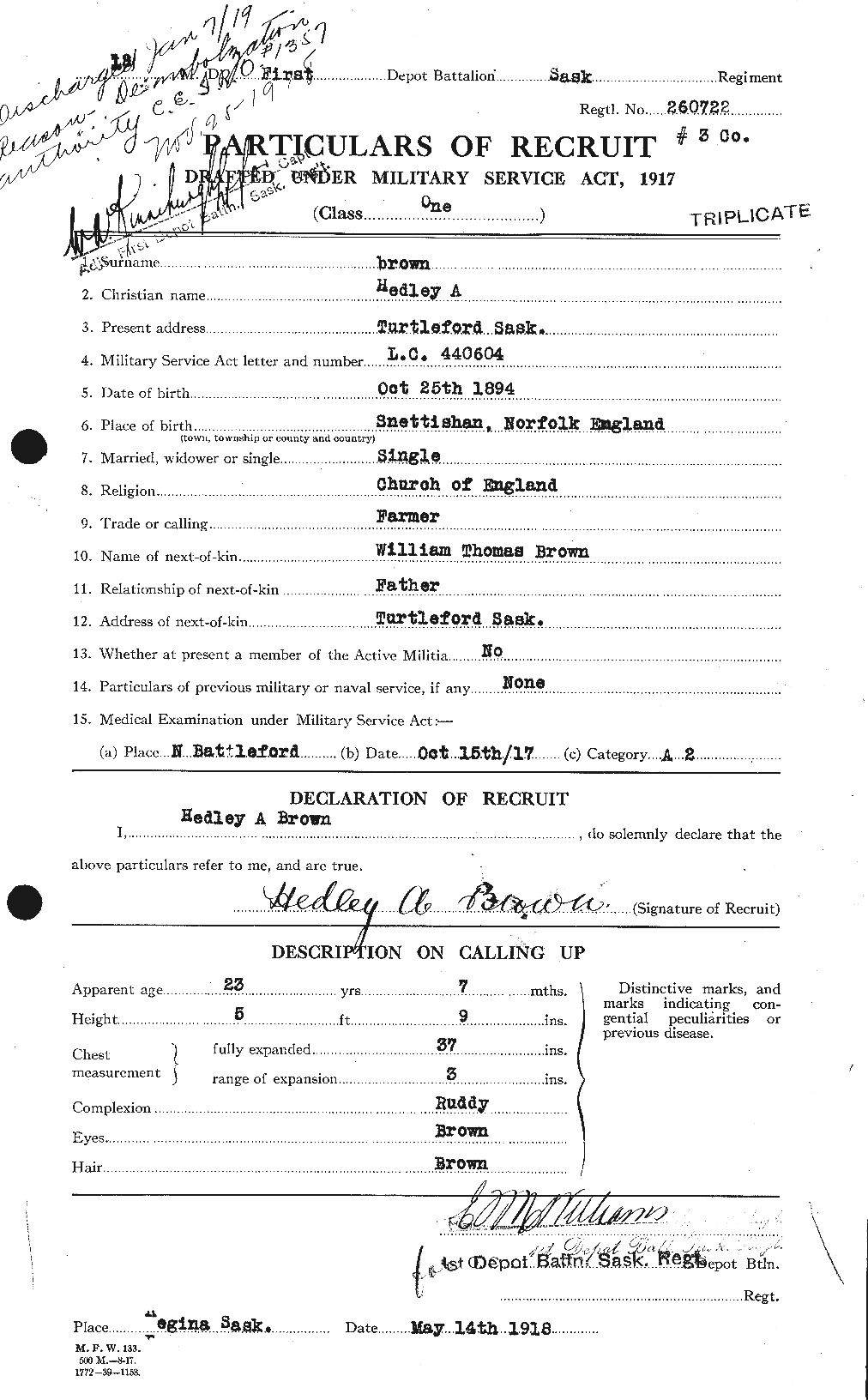 Personnel Records of the First World War - CEF 265498a