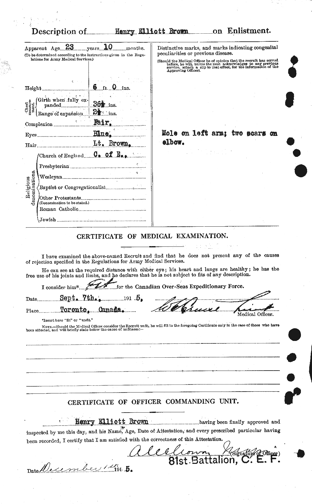 Personnel Records of the First World War - CEF 265527b