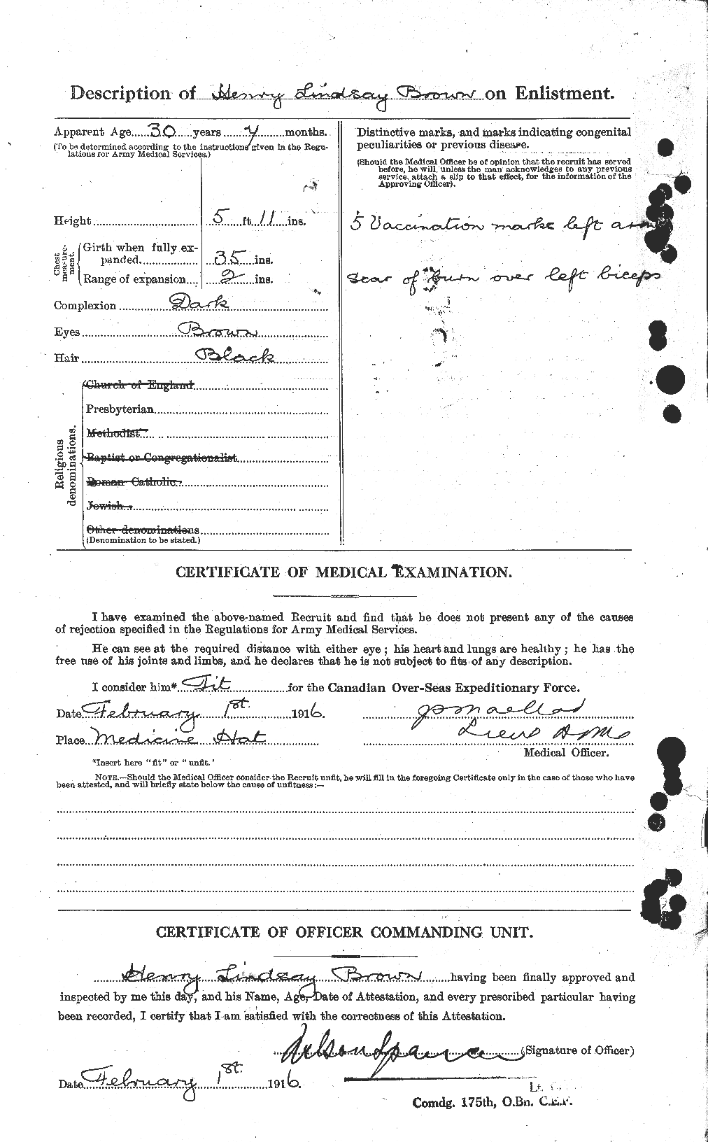 Personnel Records of the First World War - CEF 265533b