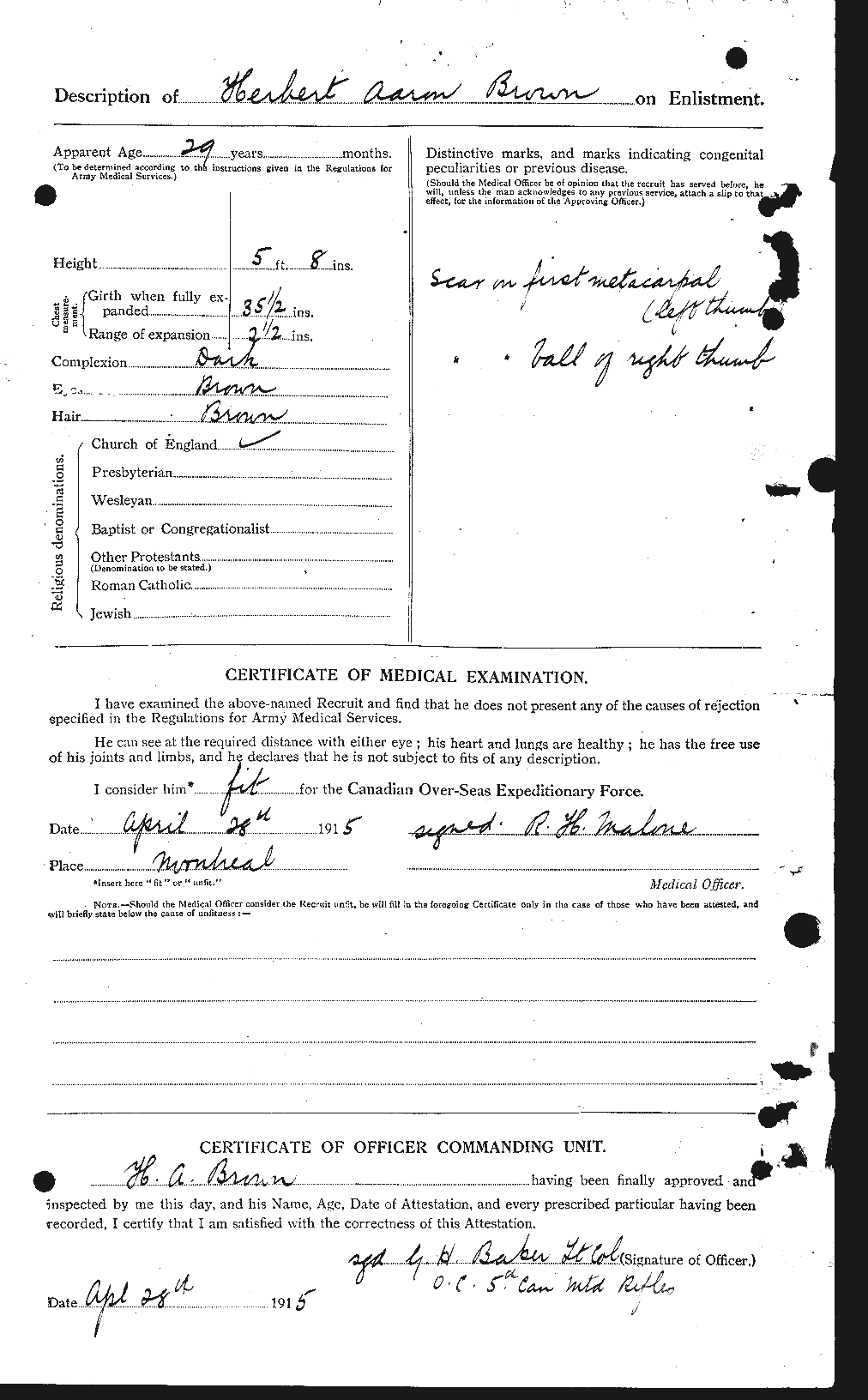 Personnel Records of the First World War - CEF 265558b