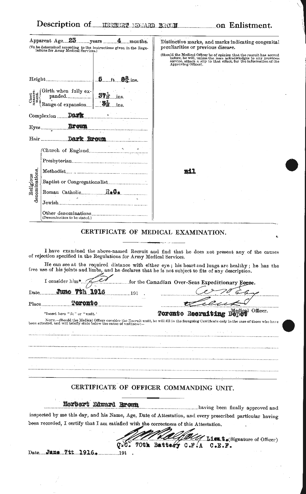 Personnel Records of the First World War - CEF 265566b