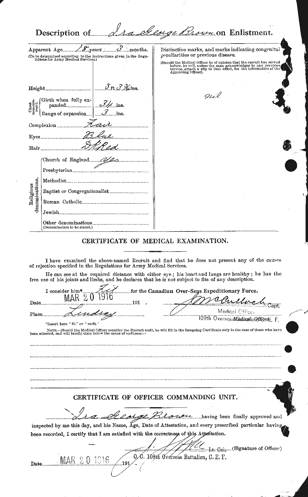 Personnel Records of the First World War - CEF 265657b