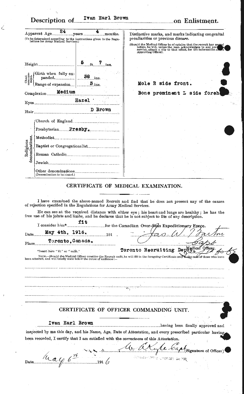 Personnel Records of the First World War - CEF 265670b