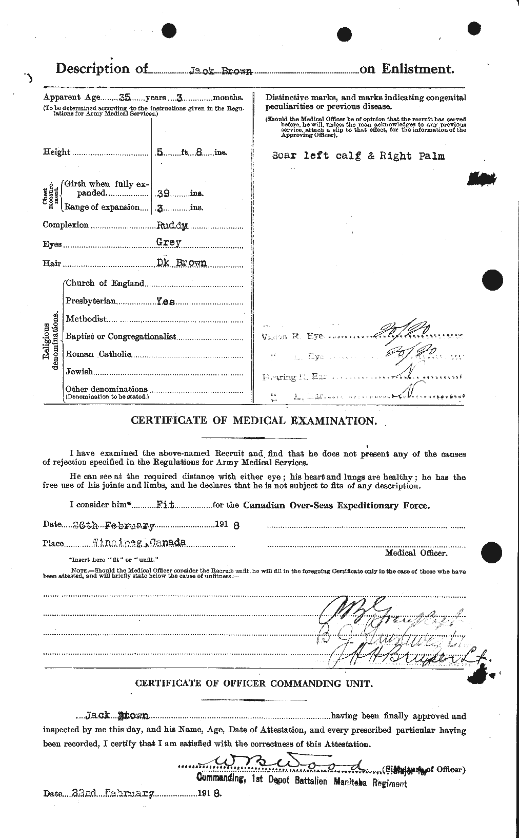 Personnel Records of the First World War - CEF 265682b