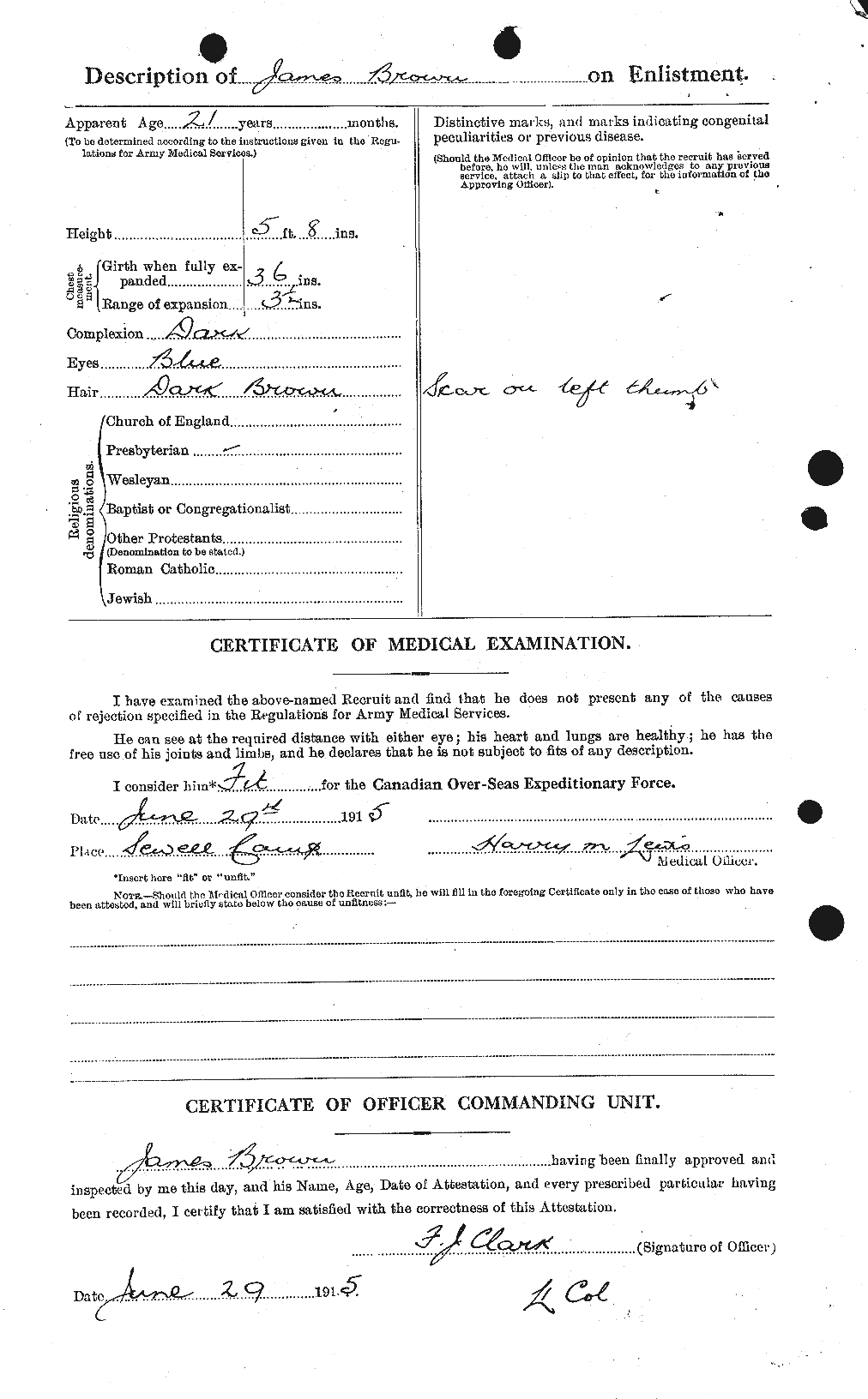 Personnel Records of the First World War - CEF 265695b