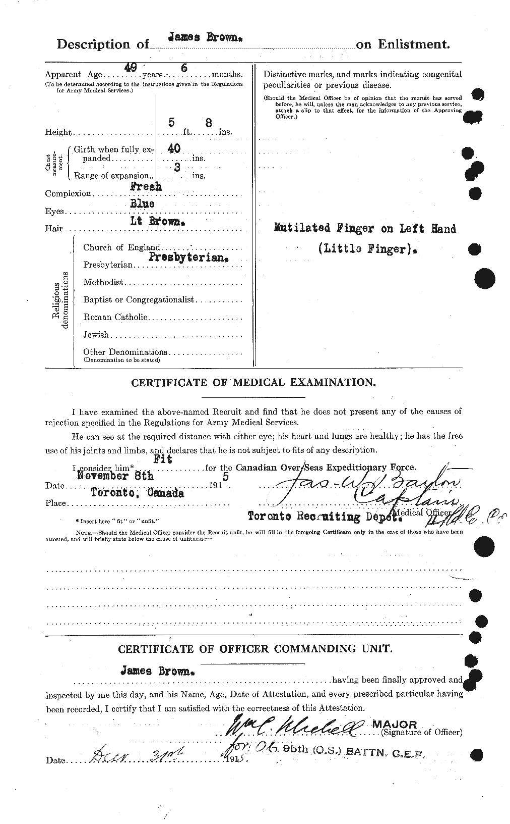 Personnel Records of the First World War - CEF 265696b