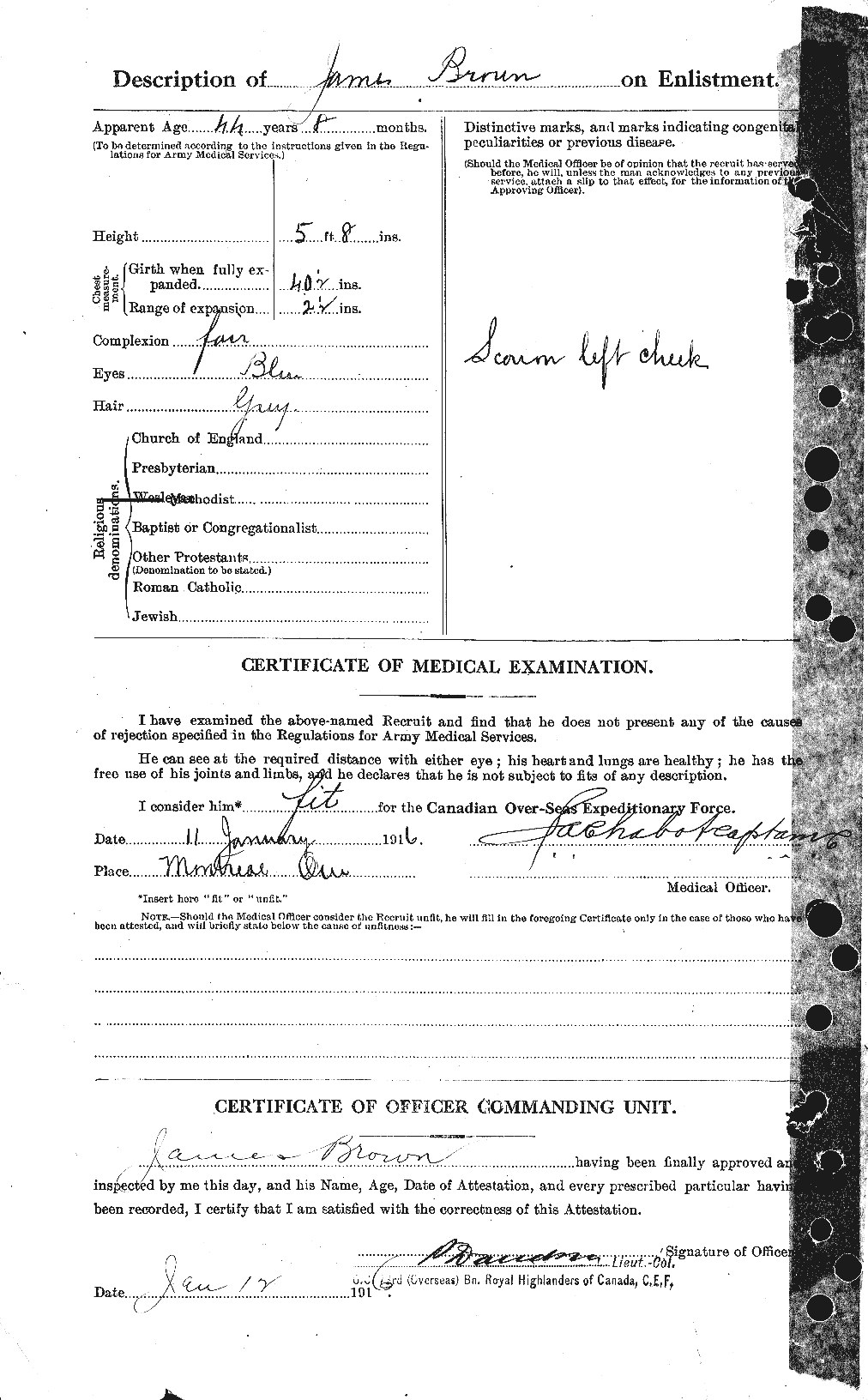 Personnel Records of the First World War - CEF 265703b