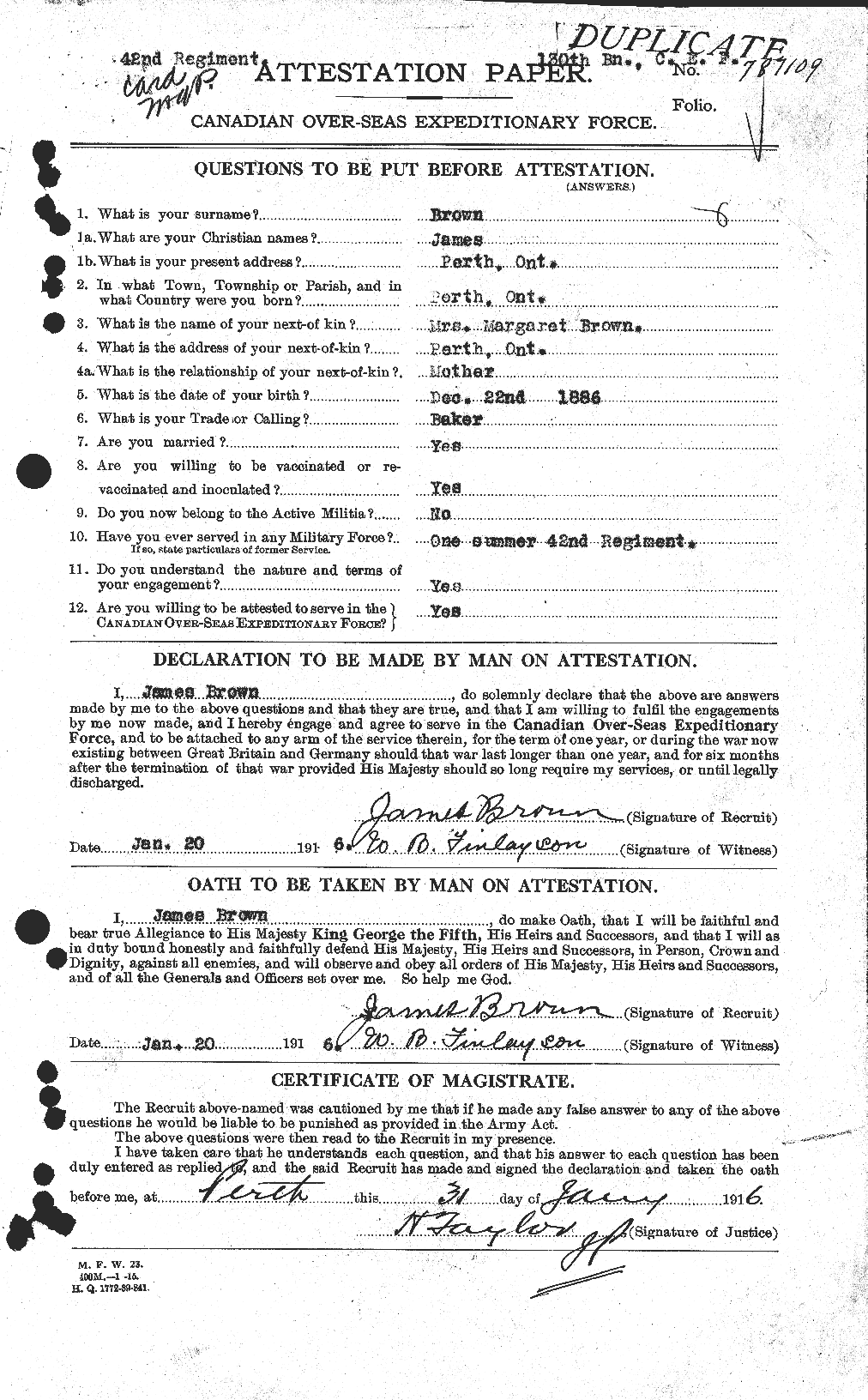 Personnel Records of the First World War - CEF 265704a