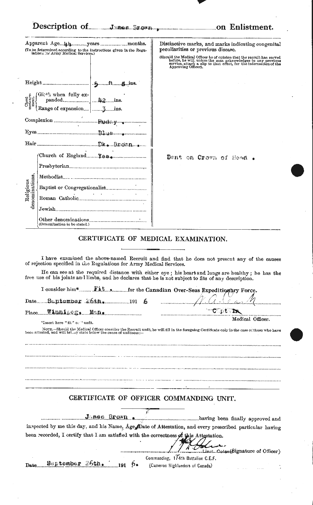 Personnel Records of the First World War - CEF 265743b