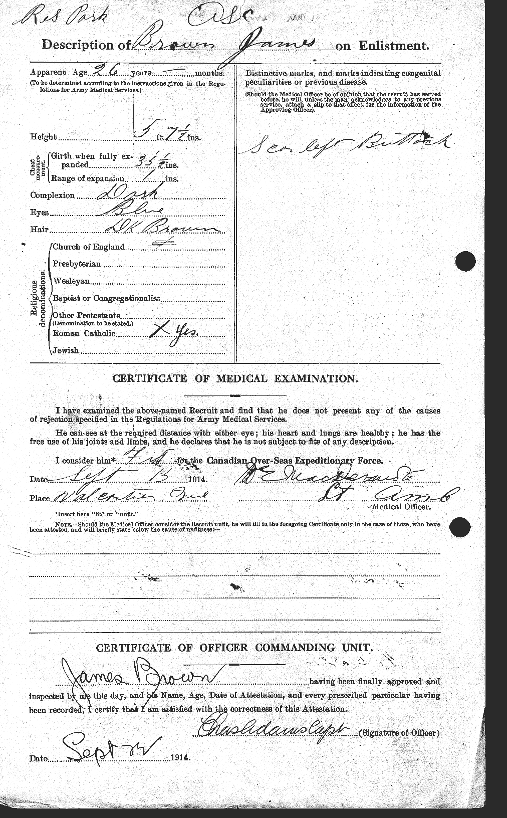 Personnel Records of the First World War - CEF 265763b