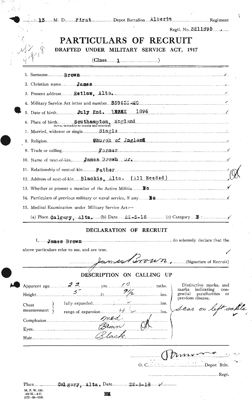 Personnel Records of the First World War - CEF 265775a