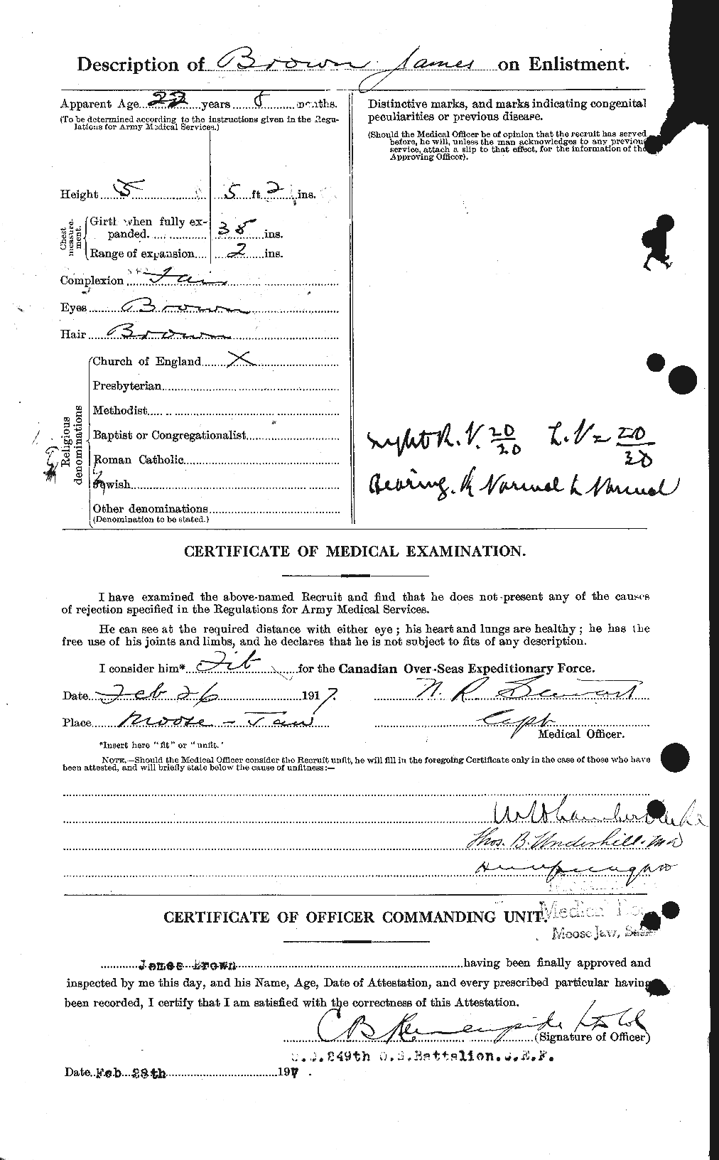 Personnel Records of the First World War - CEF 265780b