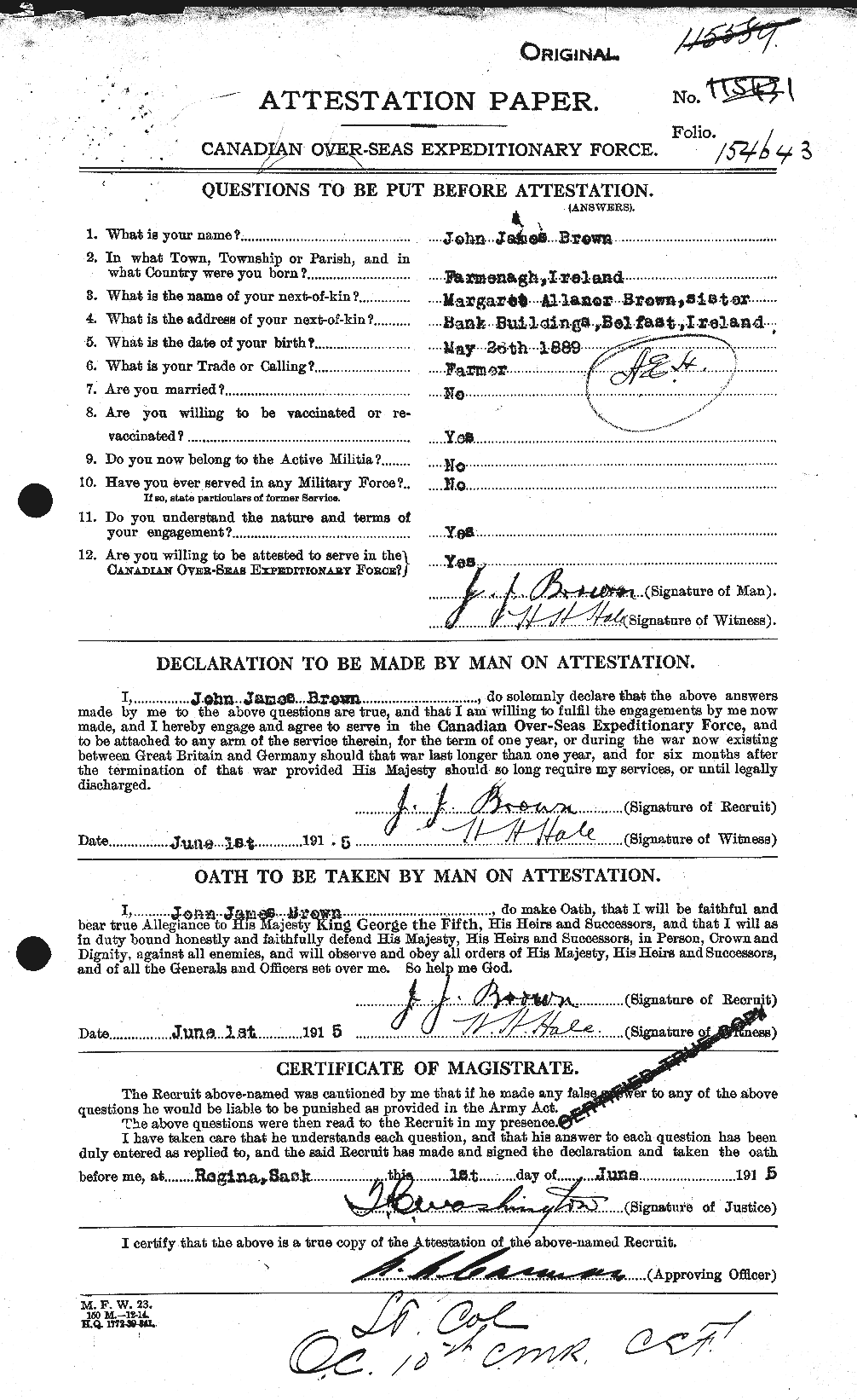 Personnel Records of the First World War - CEF 265817a