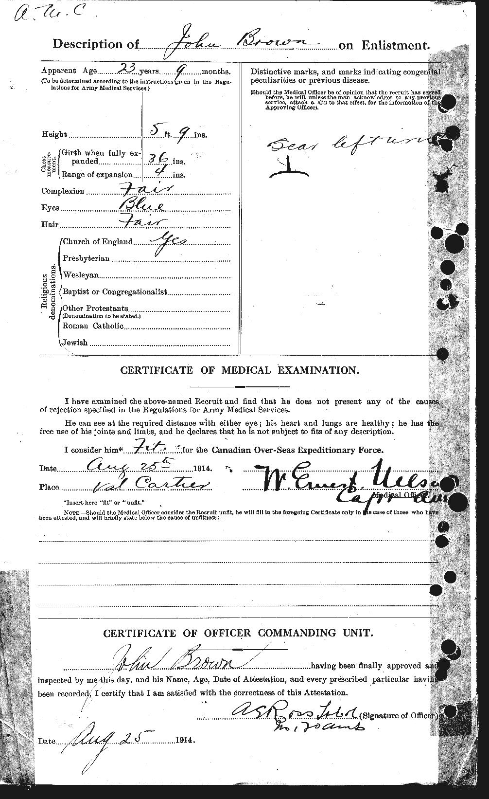 Personnel Records of the First World War - CEF 265865b
