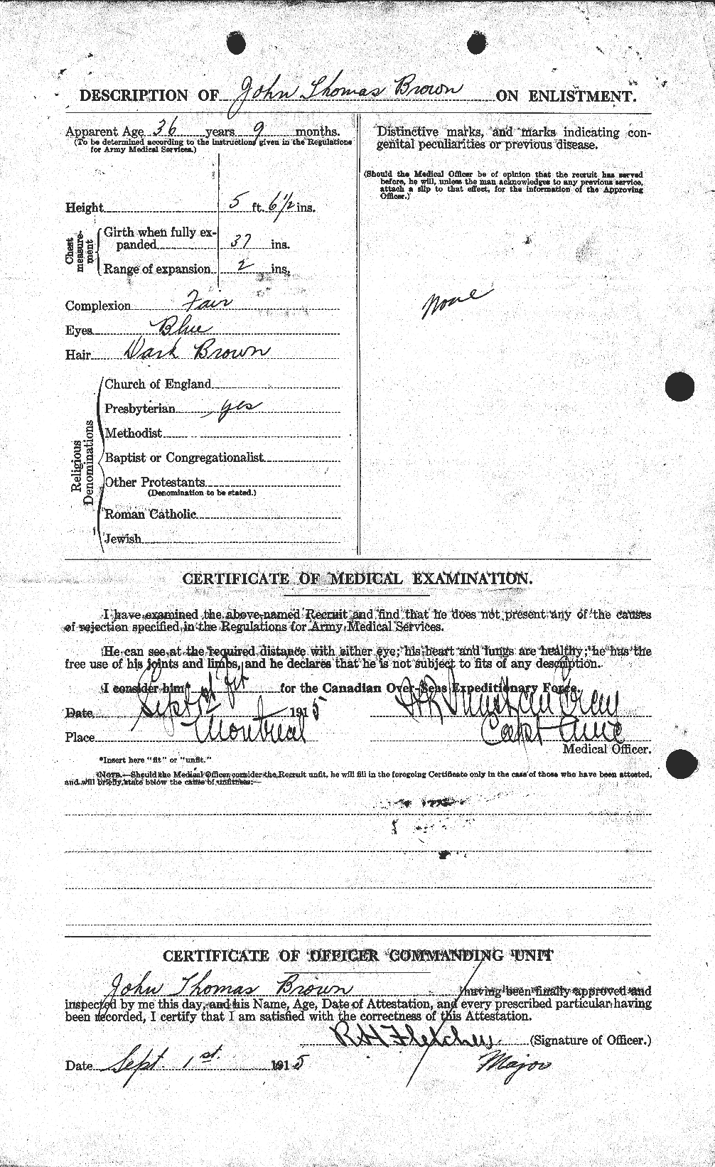 Personnel Records of the First World War - CEF 265890b