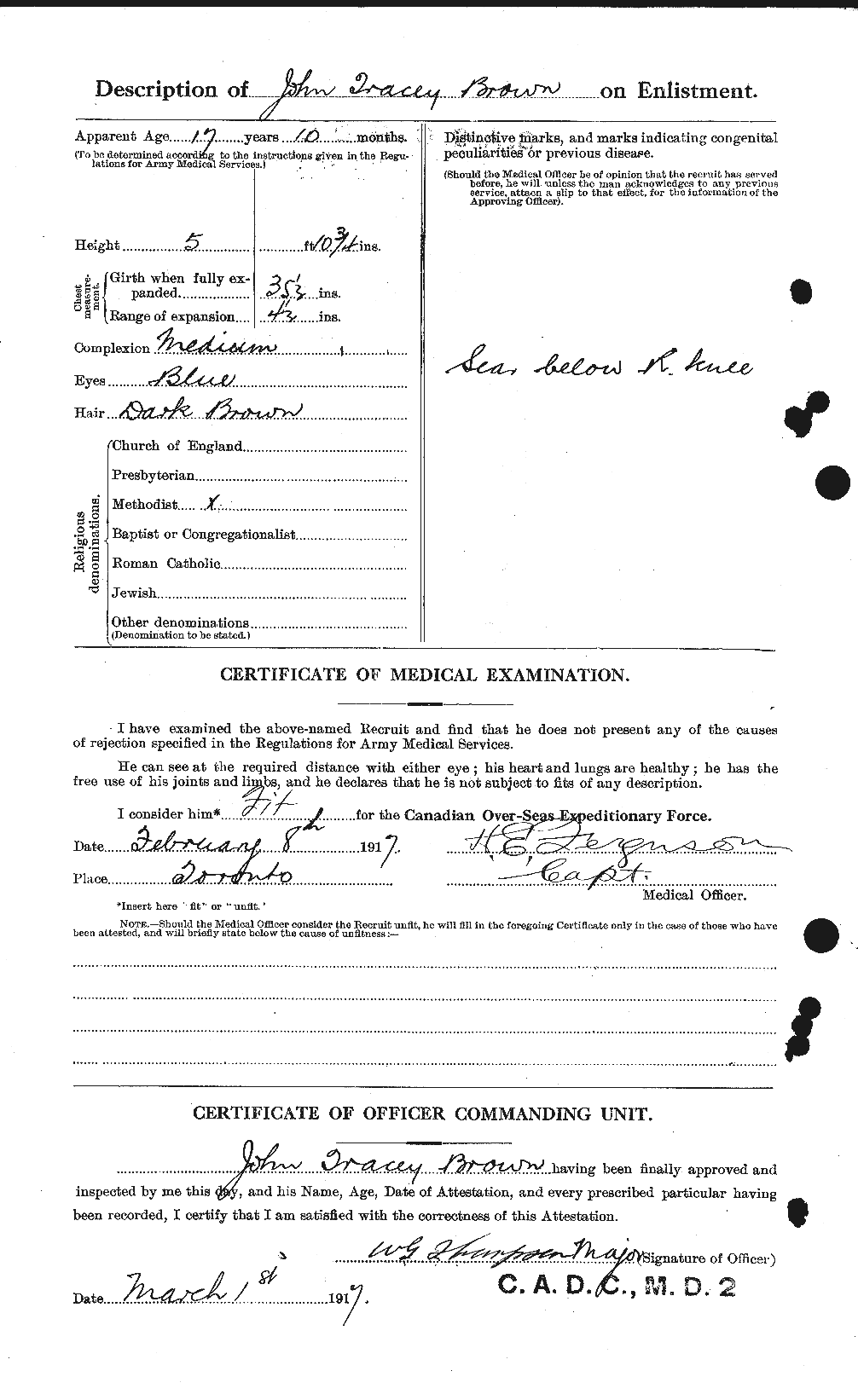 Personnel Records of the First World War - CEF 265892b