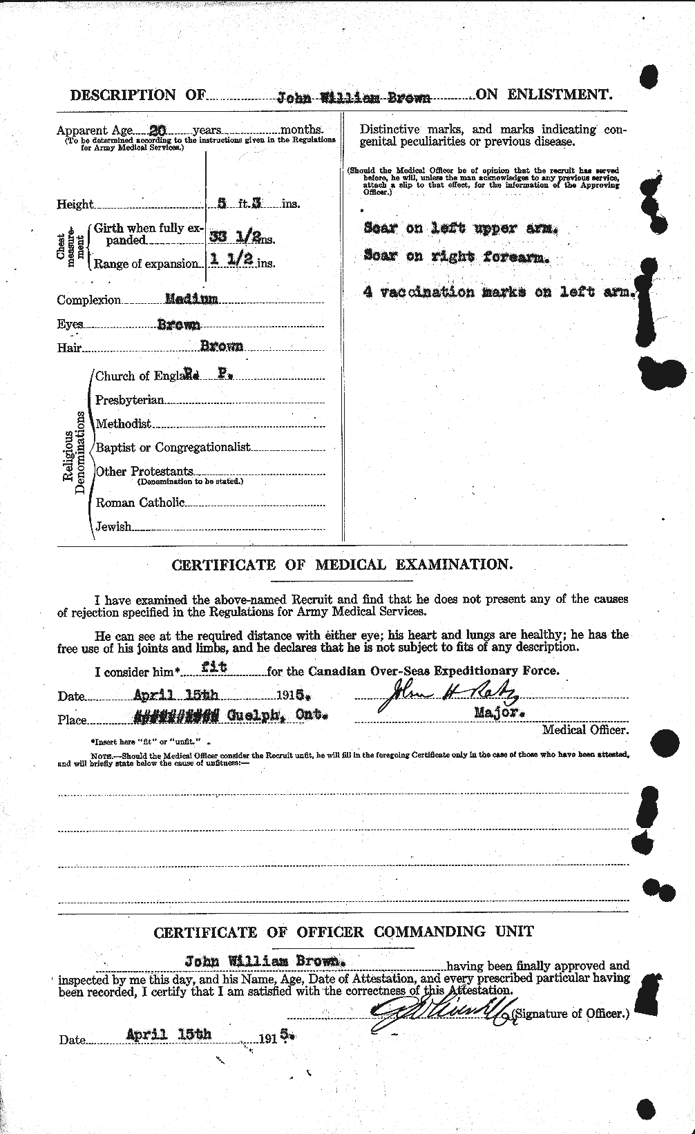 Personnel Records of the First World War - CEF 265907b