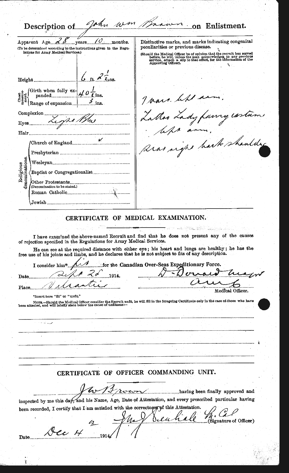 Personnel Records of the First World War - CEF 265911b