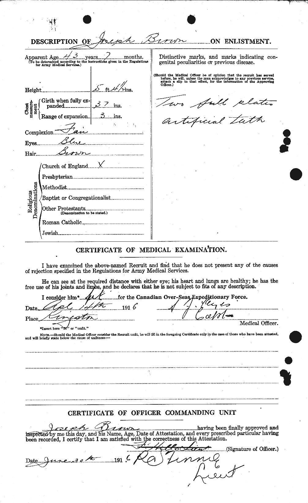 Personnel Records of the First World War - CEF 265929b