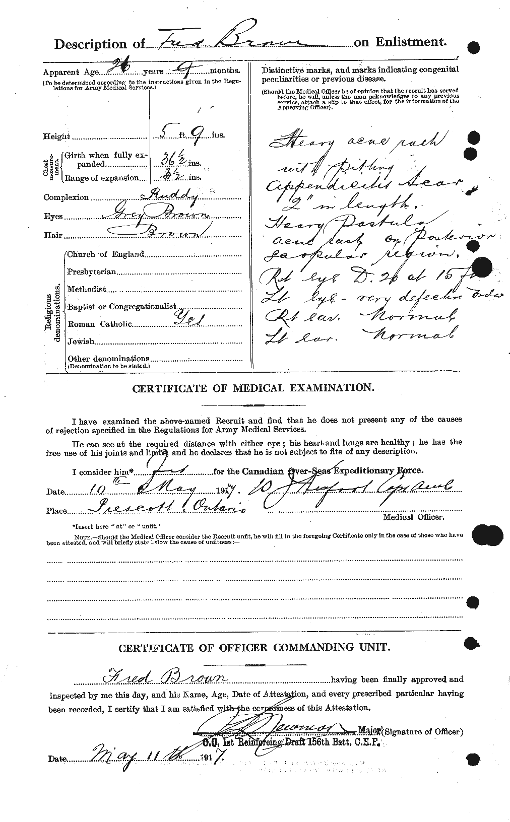 Personnel Records of the First World War - CEF 266169b