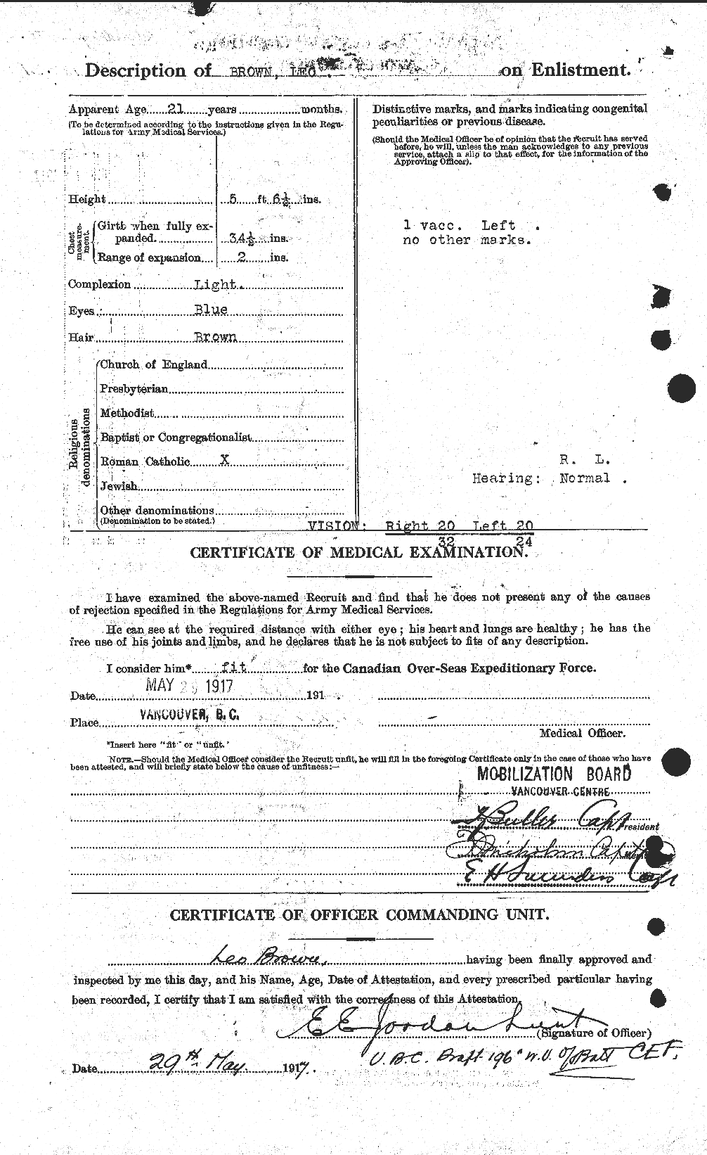 Personnel Records of the First World War - CEF 266281b