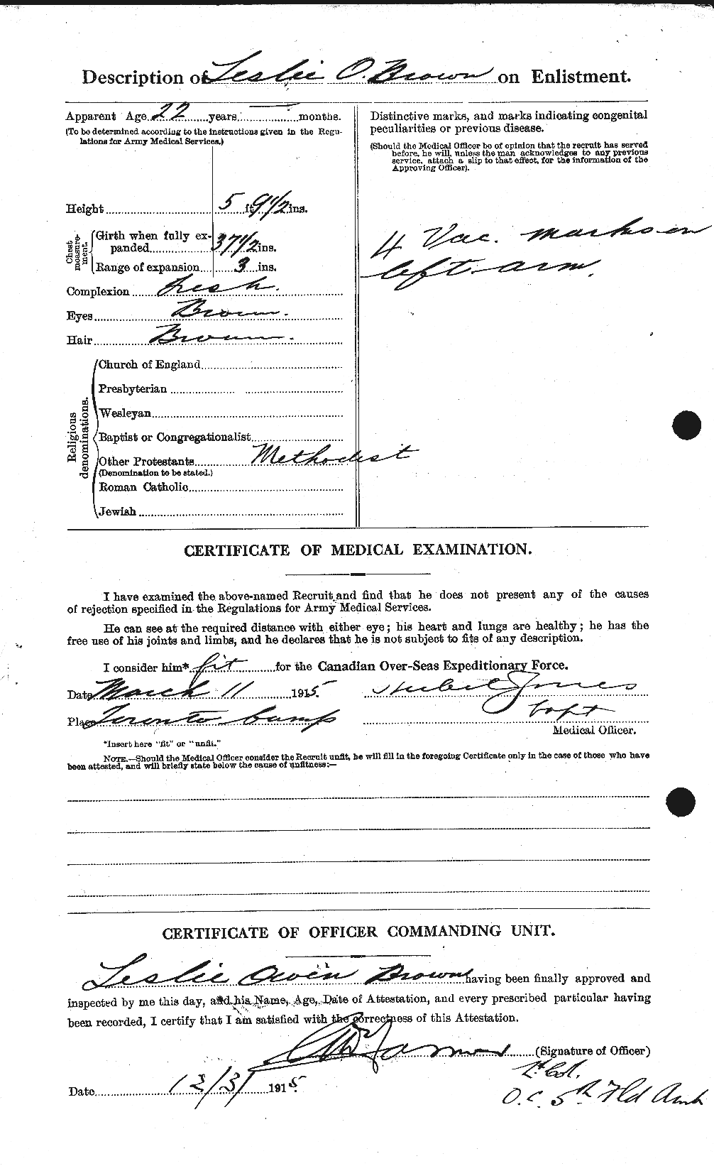 Personnel Records of the First World War - CEF 266310b
