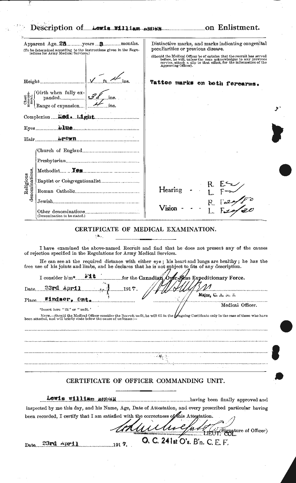 Personnel Records of the First World War - CEF 266320b