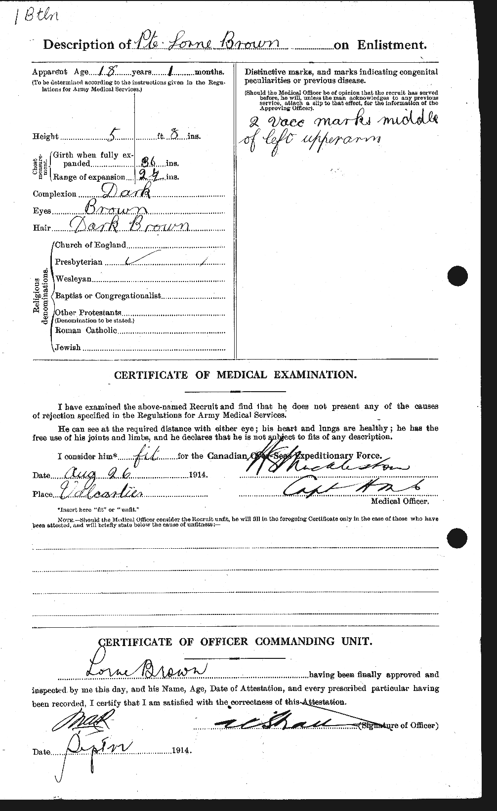 Personnel Records of the First World War - CEF 266331b