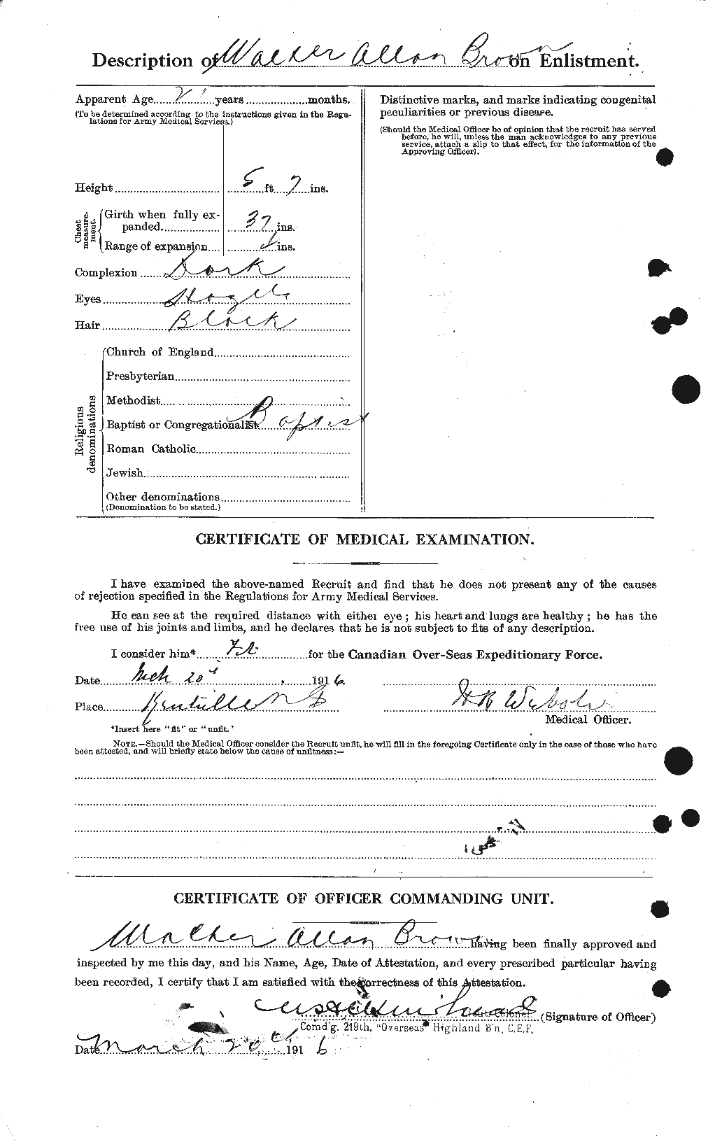 Personnel Records of the First World War - CEF 266656b