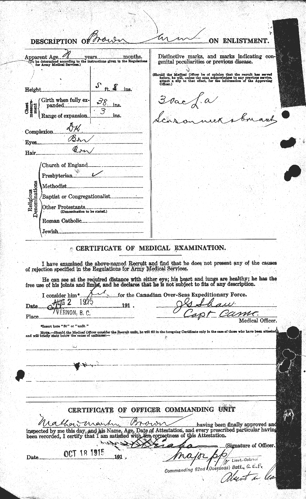 Personnel Records of the First World War - CEF 267039b