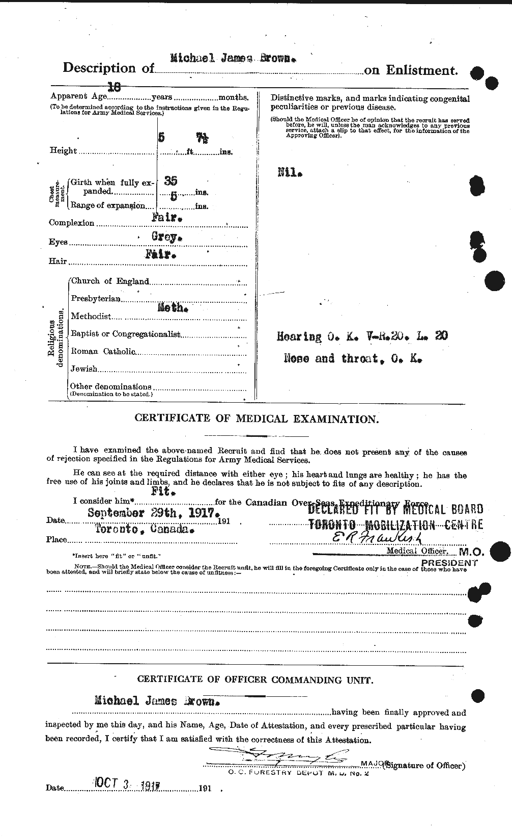 Personnel Records of the First World War - CEF 267061b