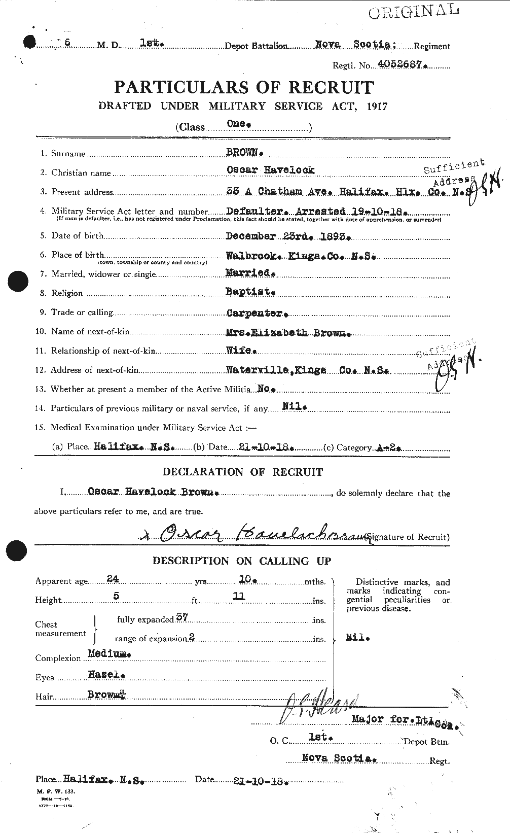 Personnel Records of the First World War - CEF 267137a