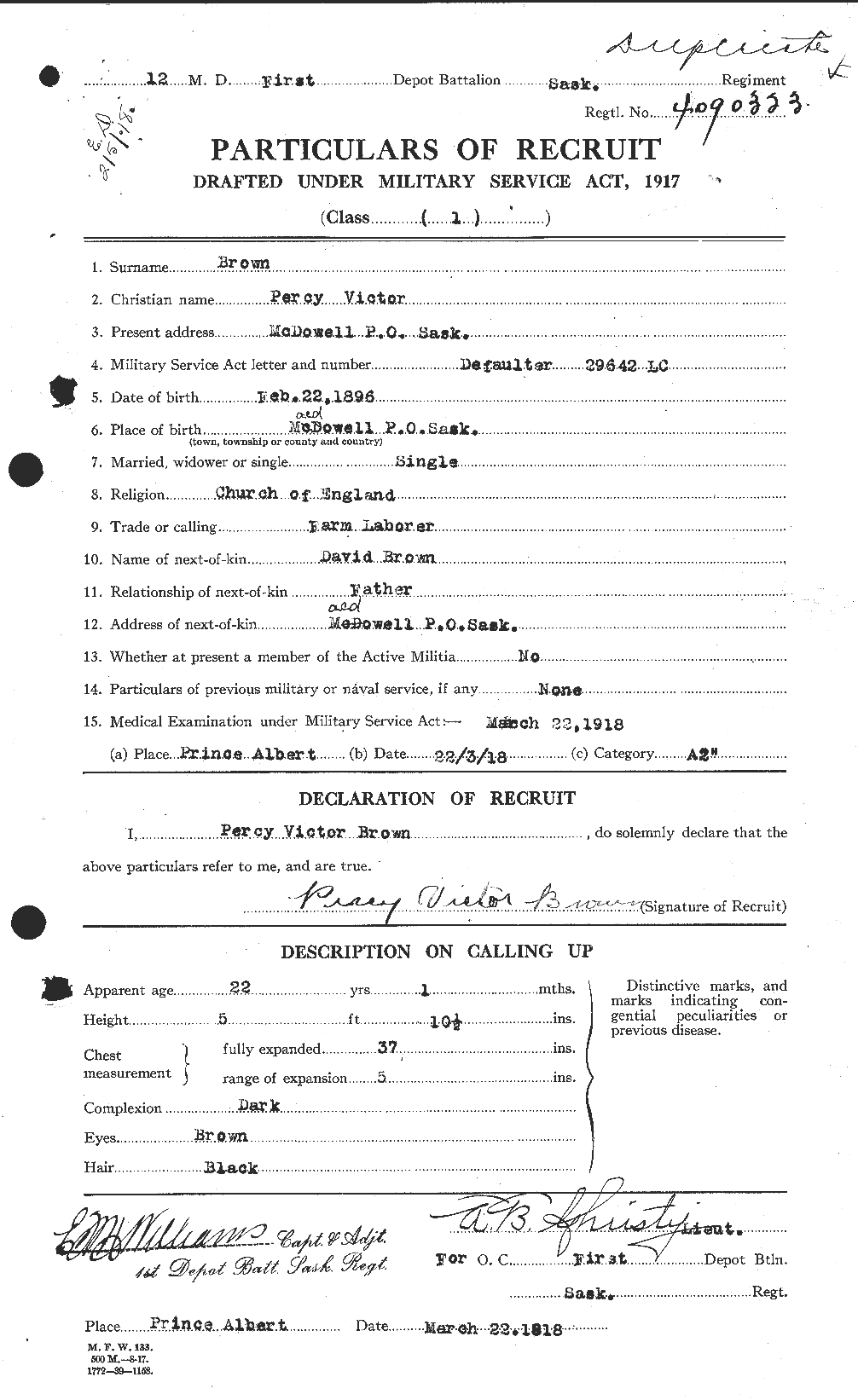 Personnel Records of the First World War - CEF 267179a