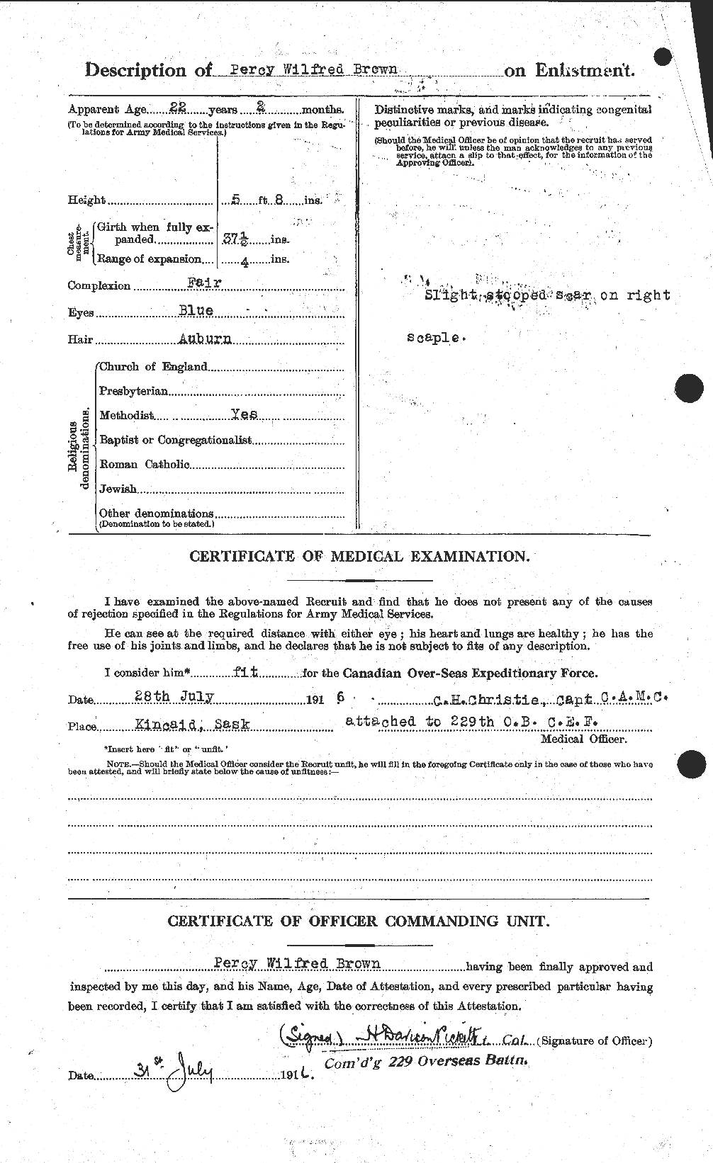 Personnel Records of the First World War - CEF 267182b