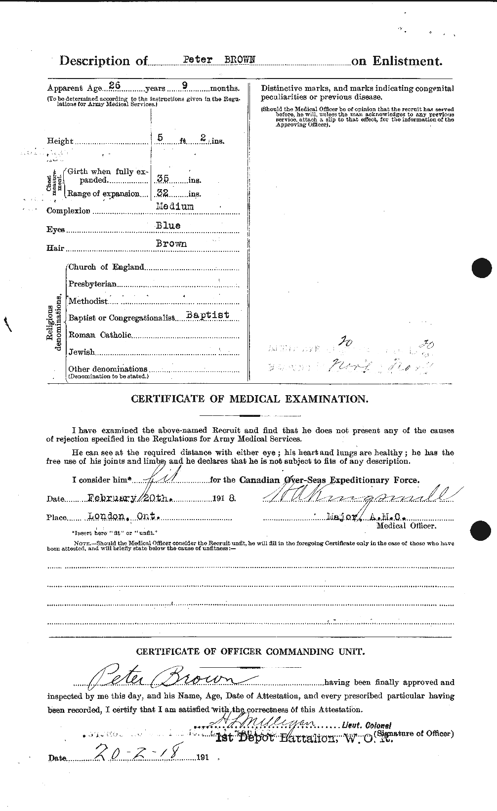 Personnel Records of the First World War - CEF 267198b