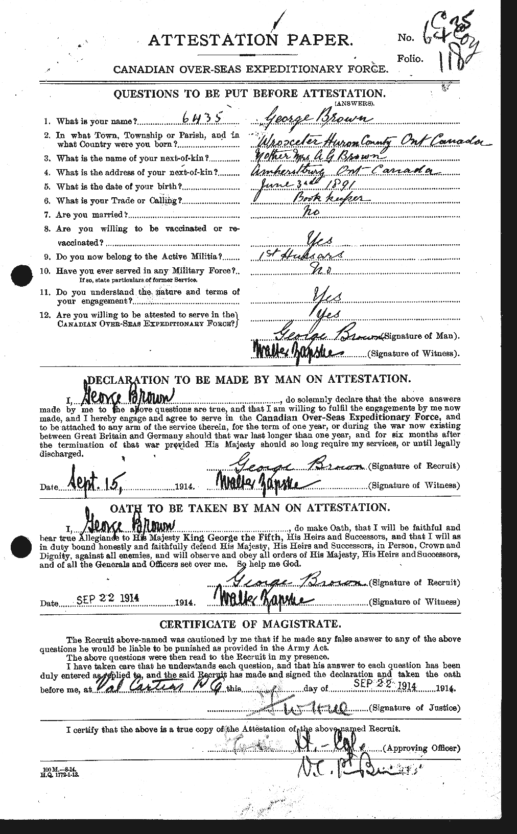Personnel Records of the First World War - CEF 267862a