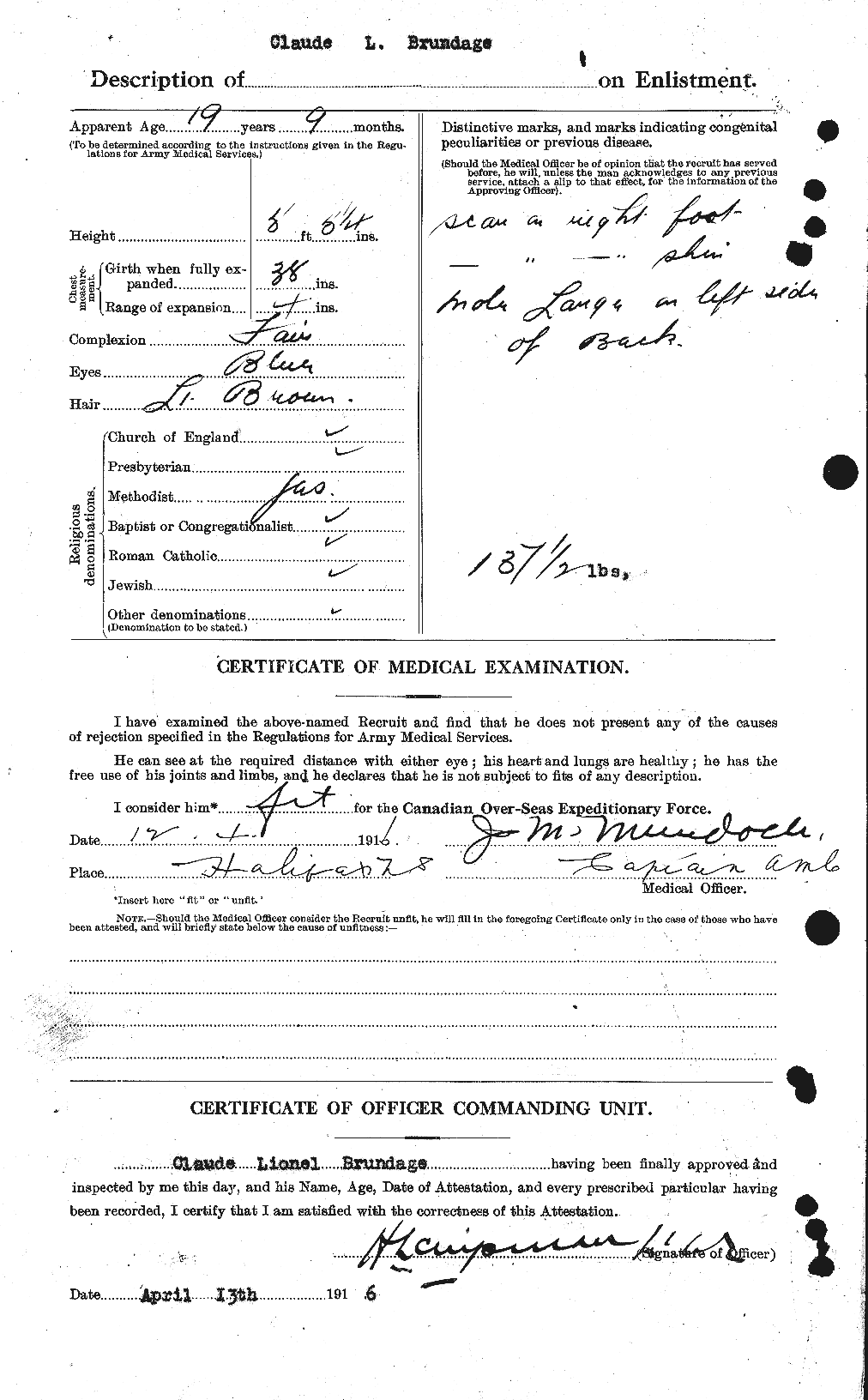 Personnel Records of the First World War - CEF 267937b