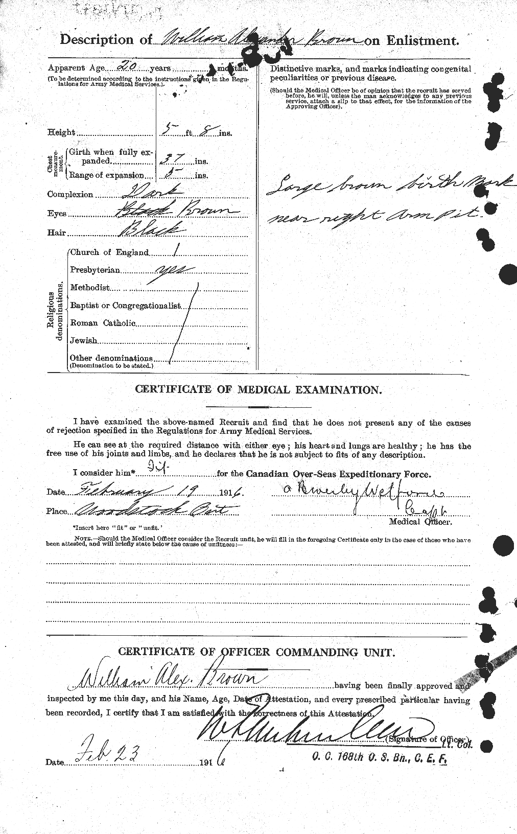 Personnel Records of the First World War - CEF 268213b
